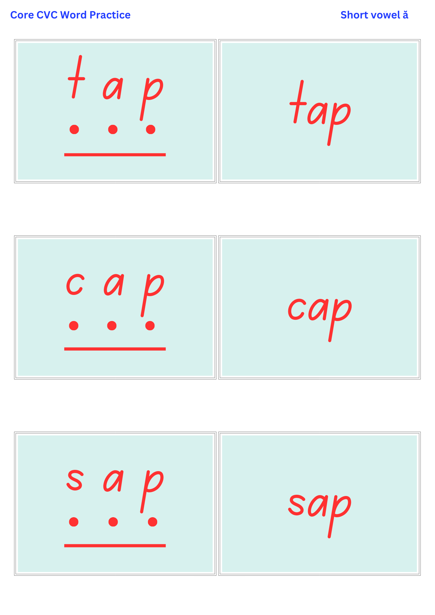 CVC Word Mastery – Book 1: Pre-Decodable Reading Practice - Image 4