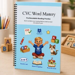 CVC Word Mastery – Book 1: Pre-Decodable Reading Practice