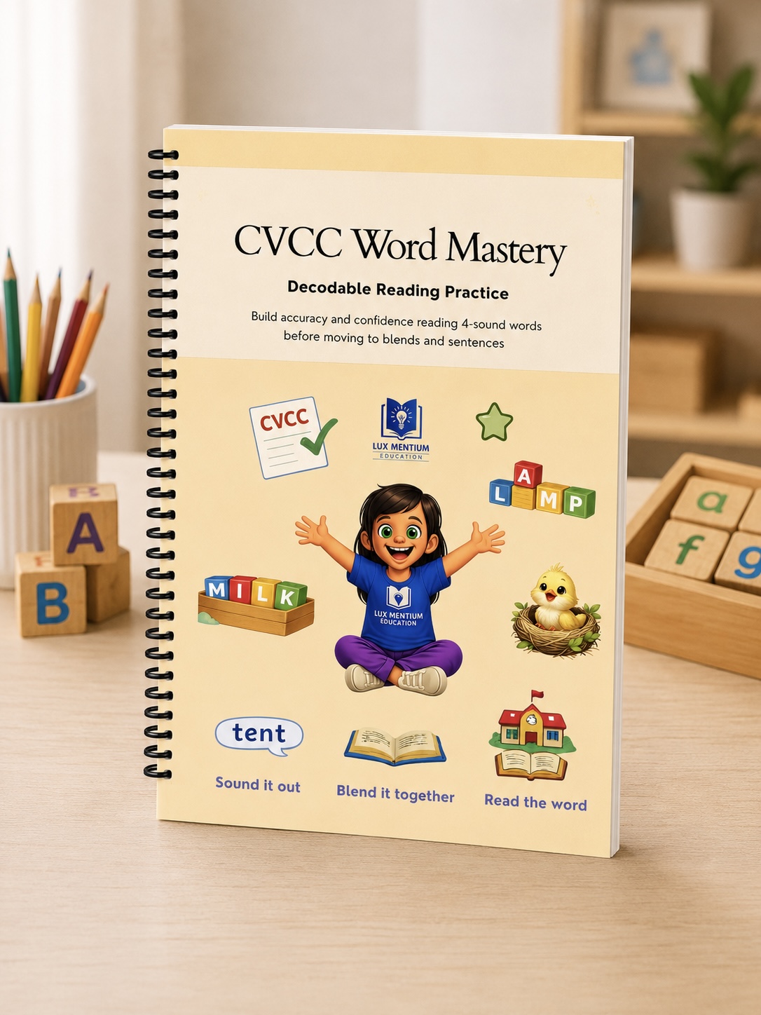 CVCC Word Mastery – Book 2: Decodable Reading Practice
